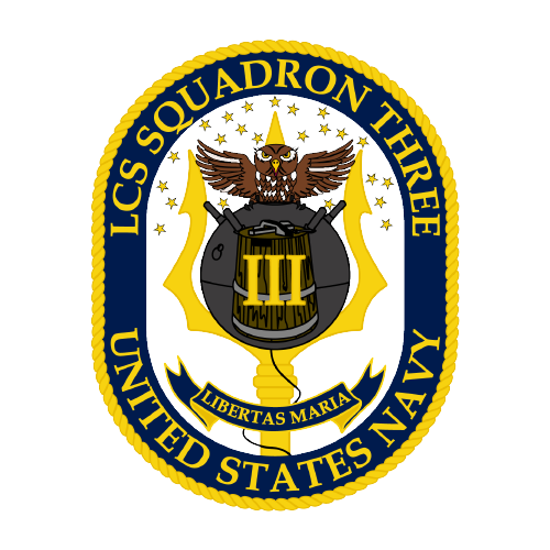 Commander Littoral Combat Ship Squadron Three (COMLCSRON 3) Logo
