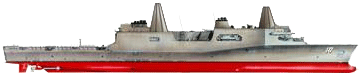 LPD 18 Ship Silhouette