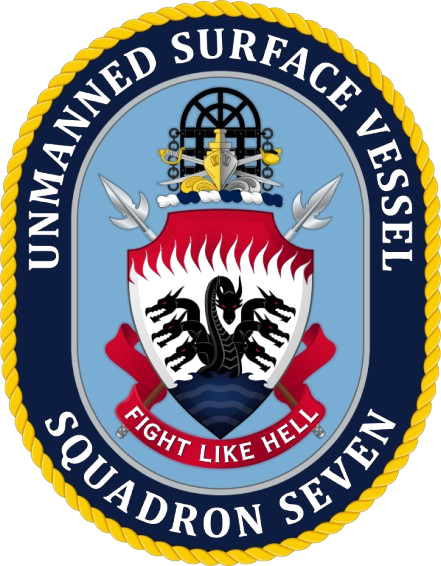 Unmanned Surface Vessel Squadron (USVRON) Three Logo